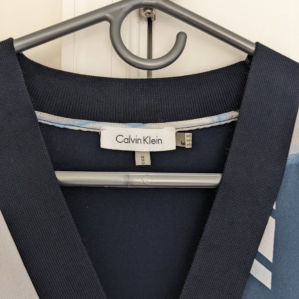 Calvin Klein - blue geometric dress - Picture 3 of 8